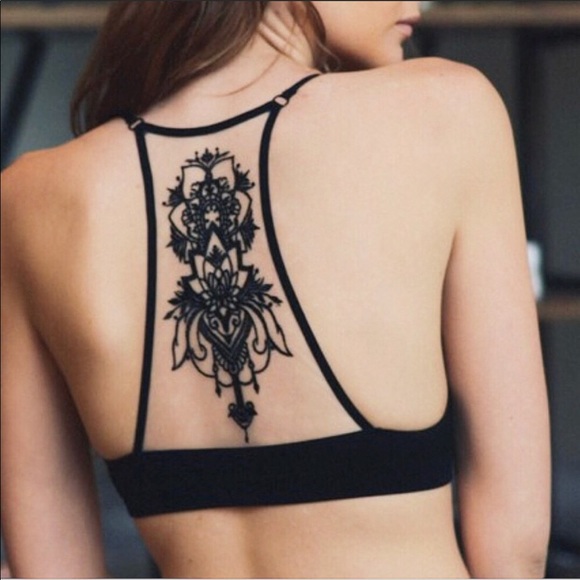 Other - Tattoo Mesh Racerback Bralette